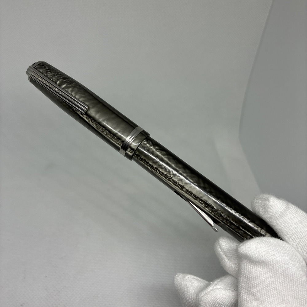 Esterbrook SJ Grey Pearl & Chrome Fountain Pen - 2556 Fine Nib - 1950's